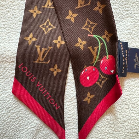 Brown Louis Vuitton Silk Bandeau - Picture 2 of 6